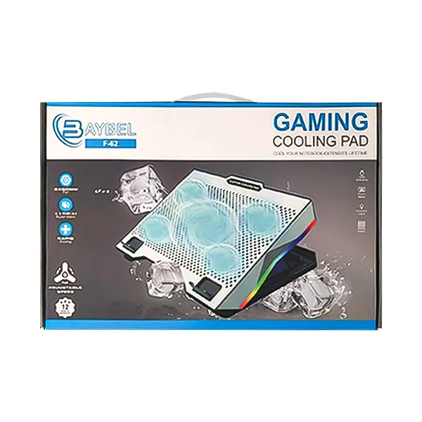 پایه خنک کننده لپ تاپ 5 فن BAYBEL RGB مدل F-62  - تصویر محصول 3