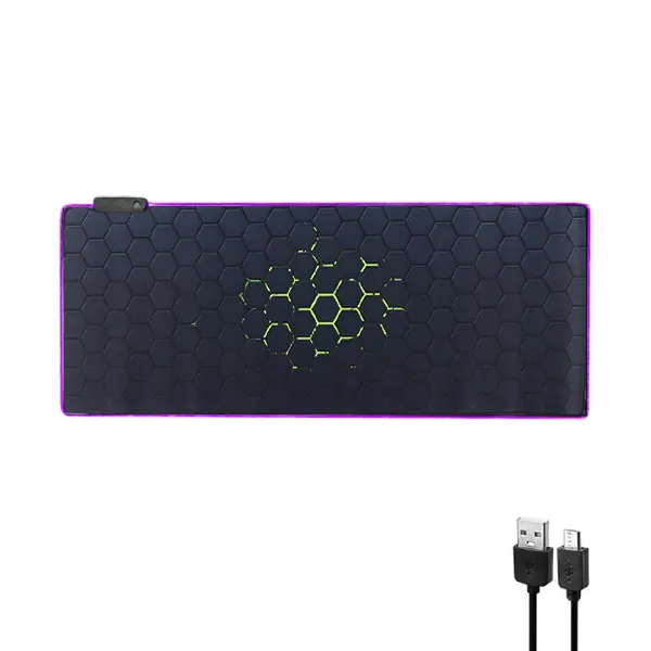 ماوس پد RGB مخصوص بازی 80*30 لانه زنبوری - تصویر محصول